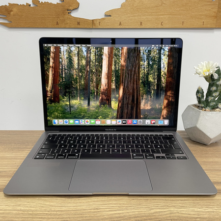 Apple MacBook Air 13 A2337/ 2020/ M1/ 8GB RAM/ 256GB SSD/ Space Gray/ Nie sprawny TrueTone/ Klasa A-