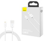 NOWY Kabel Baseus do iPhone/iPad/ USB > Lightning/ Biały/ 1m