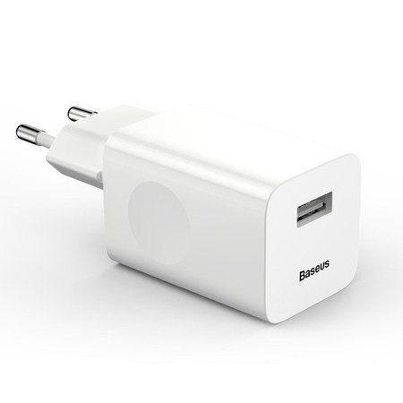 NOWY Kabel + Ładowarka 24W Baseus do iPhone/iPad/ USB > Lightning/ Szybka!/ Biały/ 1m