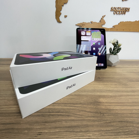 Tablet Apple iPad Air 4/ 10.9"/ A2072/ 64GB/ WiFi + Cellular/ 2020/ Space Gray/ 2360x1640/ Bateria 100%/ Klasa A + BOX