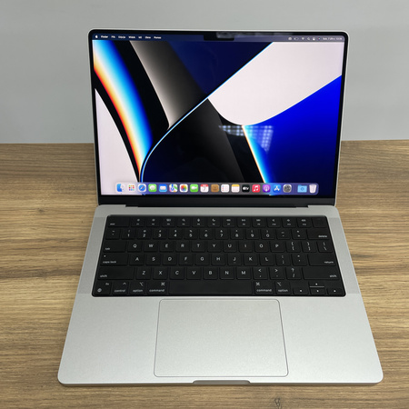 Apple MacBook MAX 14/ A2442/ 2021/ M1 MAX (10CPU /24GPU)/ 64GB RAM/ 512GB SSD/ Silver/ Klasa A