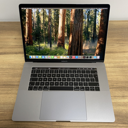 Laptop Apple MacBook Pro 15 A1990/ 2018/  i7-8850H/ 32GB RAM/ 512GB SSD/ Radeon Pro 560X 4GB/ Space Gray/ Klasa A-