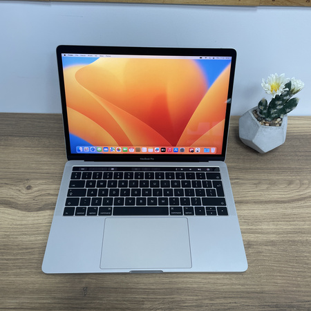 Apple MacBook Pro 13 A1706/ 2017/ i7-7567U/ 16GB RAM/ 256GB SSD/ Silver/ QWERTY PL/ Klasa A-