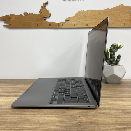 Apple MacBook Air 13 A2337/ 2020/ M1/ 8GB RAM/ 512GB SSD/ Space Gray/ Niesprawny Touch ID/ Klasa A-