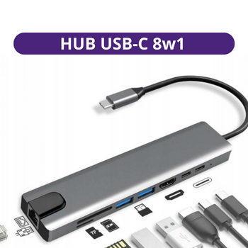 HUB USB-C 8w1