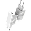 NOWY Kabel + Ładowarka 24W Baseus do iPhone/iPad/ USB > Lightning/ Szybka!/ Biały/ 1m