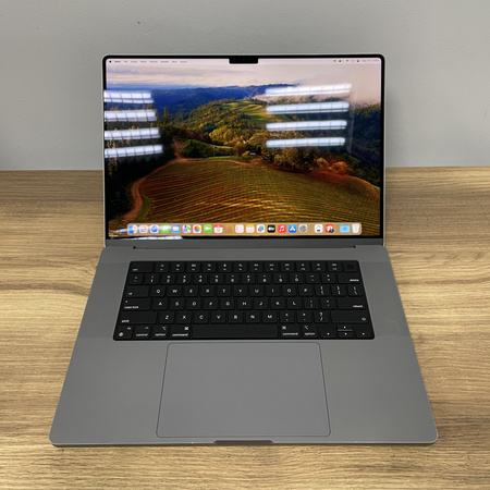 Laptop Poleasingowy Apple MacBook Pro 16 A2485 2021r M1 Pro/ 16GB RAM/ 512GB SSD/ Space Gray/ Klasa A-