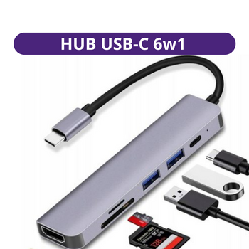 HUB USB-C 6w1