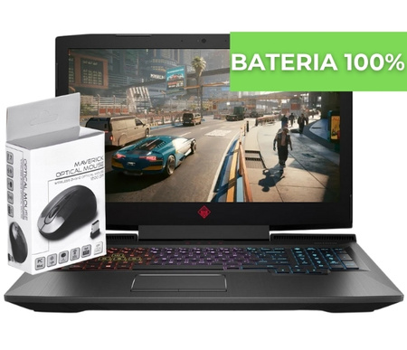 Gamingowy HP Omen 17/ i7-8750H/ NVIDIA GTX 1070 8GB/ 16GB RAM/ 512GB SSD + 1TB HDD/ FHD/ 120Hz/ Bateria 100%/ Klasa B