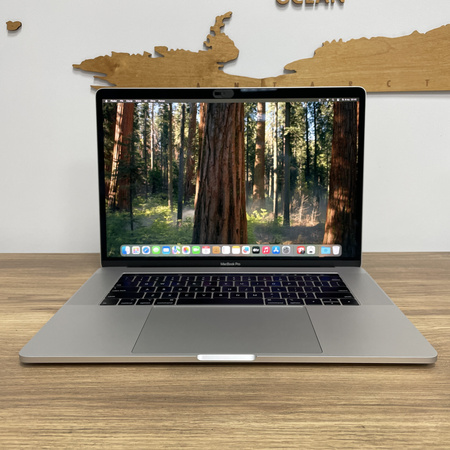 Apple MacBook Pro 15 A1990/ 2018/ i7-8850H/ Radeon Pro 560X 4GB/ 16GB RAM/ 512GB SSD/ Space Gray/ Klasa A-
