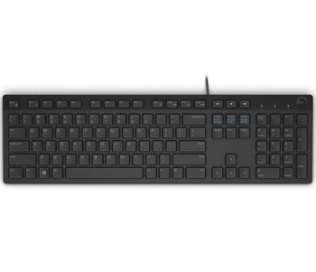 Klawiatura używana Dell KB216t/ Przewodowa/ QWERTY PL/ US/ Biurowa/ Wired Keyboard/ Klasa A-